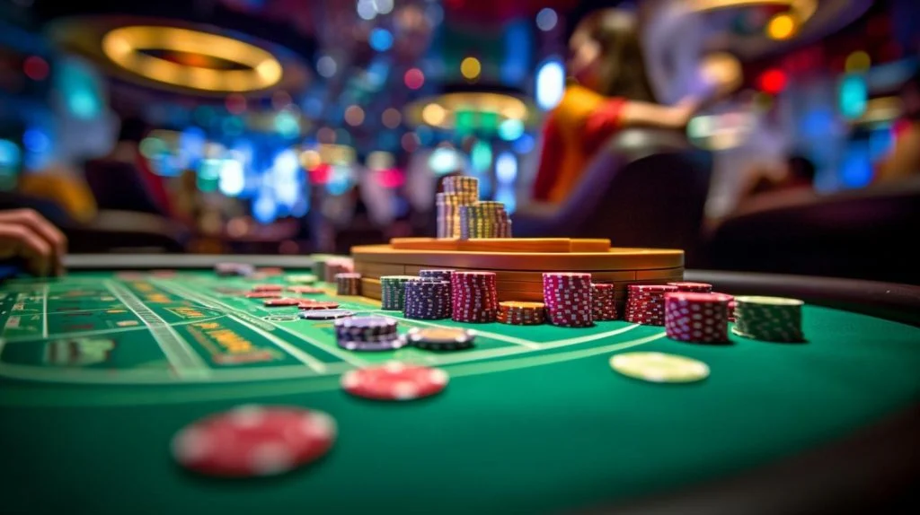 Live Casinos in Singapore: A Thrilling Experience 2 a persons hand reaching for a stack of poker chip